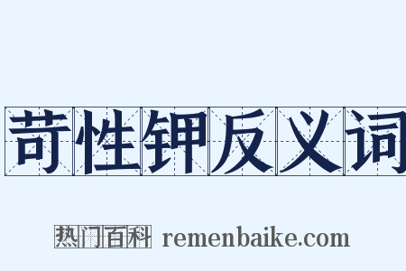 苛性钾反义词是什么意思的图片